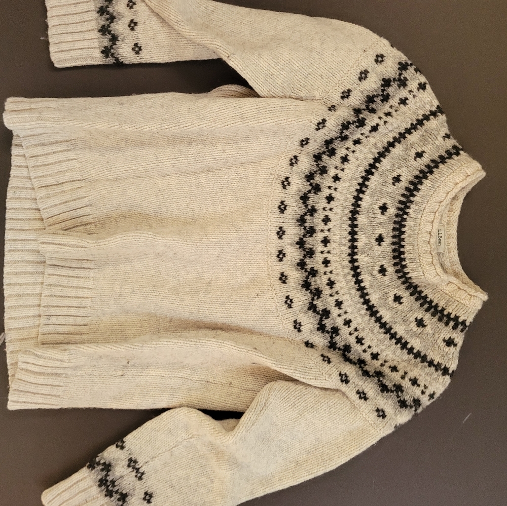 LL Bean Fair Isle Sweater